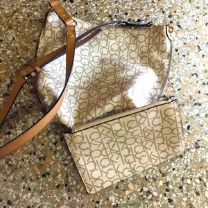 Calvin Klein bucket bag and matching wallet